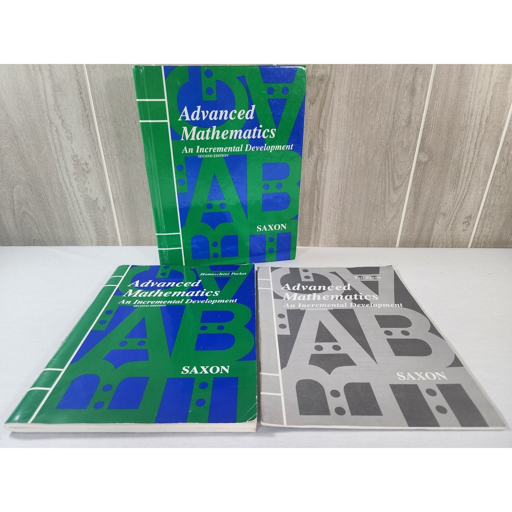 Saxon Advanced Mathematics Set 2nd Ed Textbook Homeschool Packet Test Forms Set